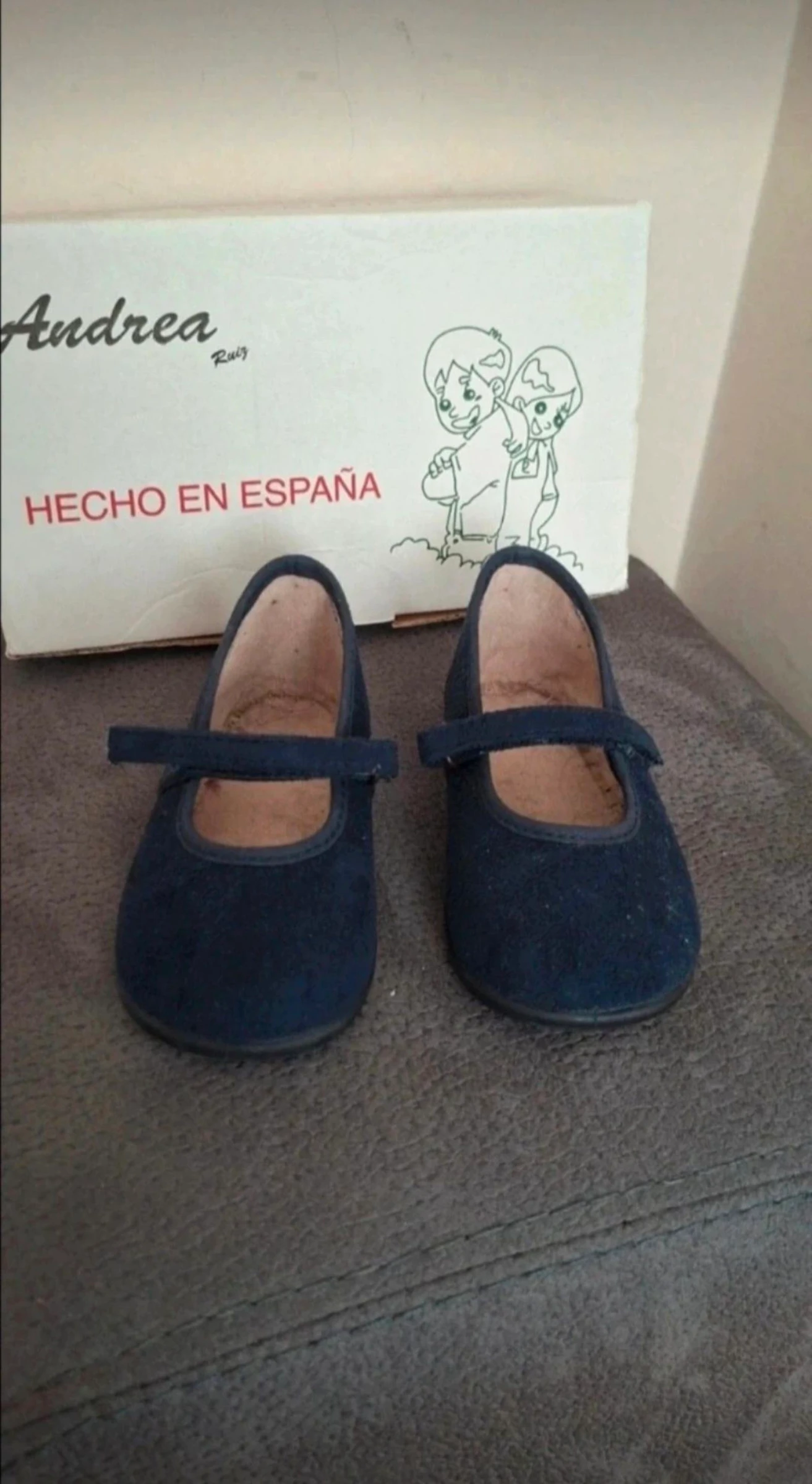 Zapatos de niña, merceditas, azul marino, talla 21